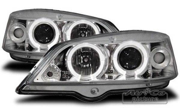 Headlights  with Angel Eyes  Opel Astra (G)