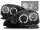 Projecteurs avec Angel Eyes pour OPEL CORSA (C)