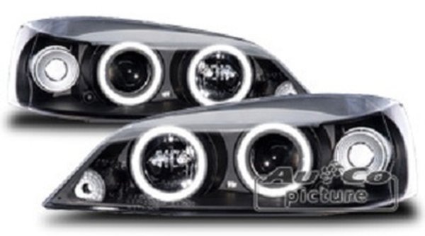 Fanali anteriori con 2 anelli Angel Eyes per OPEL ASTRA (G)