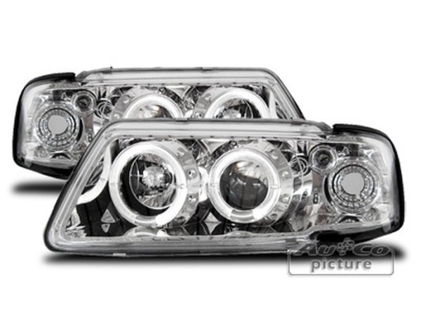 Faros  con 2 Ojos de Angel   Audi A3 (8L)