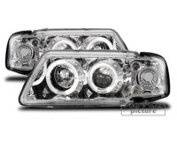 Scheinwerfer-Set mit LED Standlichtringen f&uuml;r AUDI A3 (8L)