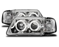 Headlights  with 2 Angel Eyes  Audi A3 (8L)