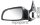 Door mirror for OPEL ASTRA H - Left - Electric + Heated