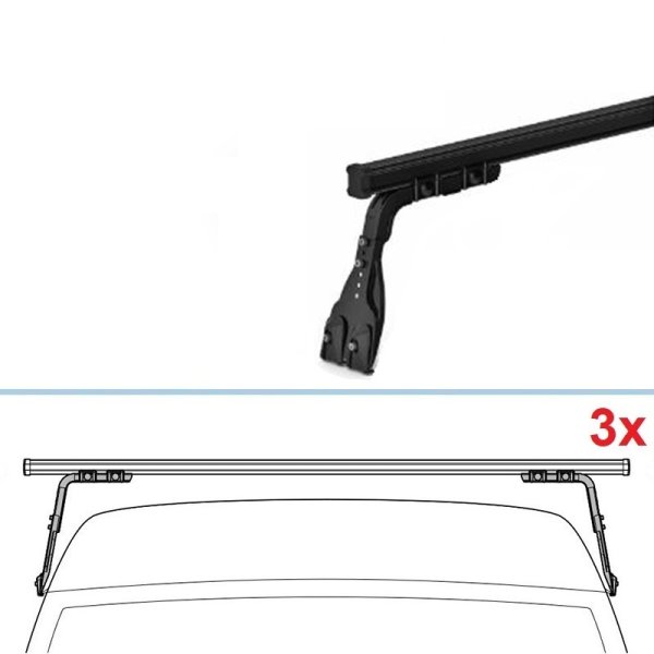 NORDRIVE KARGO Barre portatutto 3-Barre per SUZUKI JIMNY GJ