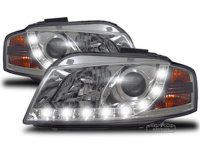 Scheinwerfer-Set mit LED Tagfahrlicht-Optik f&uuml;r AUDI...