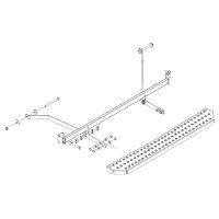 M-LINE Marchepied arri&egrave;re pour TOYOTA PROACE MAX - 120 cm