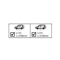 NORDRIVE KARGO PLUS Roof rack 2-Bars for MERCEDES-BENZ CITAN W420