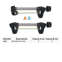 PERUZZO Braccetto Portabici 3D - 8 cm - 693/CN