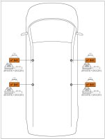 CRUZ CARGO XPRO Roof rack 2-Bars for FORD TOURNEO CUSTOM 1. GEN. (12-23)