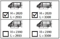 CRUZ CARGO XPRO Dachtr&auml;ger 2-Tr&auml;ger f&uuml;r FORD TRANSIT CUSTOM 1. GEN. (12-23)