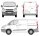 CRUZ CARGO XPRO Barra de techo 3-Barras para FORD TOURNEO CUSTOM 1. GEN. (12-23)