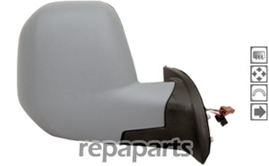 Rétroviseur Intérieur Compatible Peugeot Partner 1996-2015 - Référence OEM 814842 - Noir