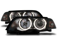 Headlights  with 2 Angel Eyes  BMW E46 98-01