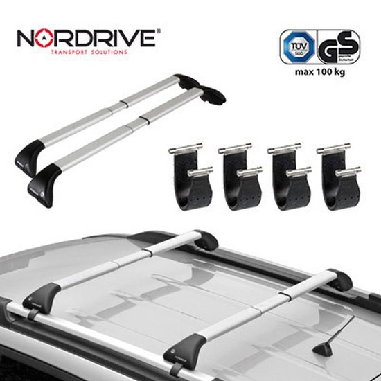 Barres de toit &quot;Snap&quot; Alu pour Citroen C3 Picasso