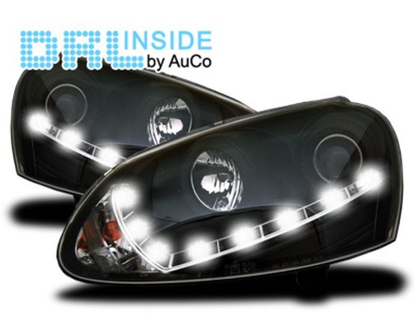 Headlights  with Daytime Running Light  VW Golf V