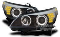 Projecteurs avec Angel Eyes pour BMW 5 SERIE E60 X&eacute;non