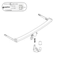 WESTFALIA Towbar A40V detachable for VW GOLF 8