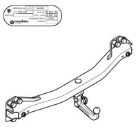 WESTFALIA Attelage de remorque A40V d&eacute;tachable pour VW TOUAREG 1