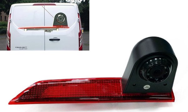 Rear view camera in 3rd Brake Light for FORD TRANSIT CUSTOM (2012-2016)
