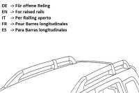 MODULA CS OVAL BAR Roof rack for VW GOLF 7 VARIANT