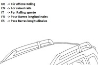 NORDRIVE SNAP ALU Barres de toit pour VW TOURAN 3