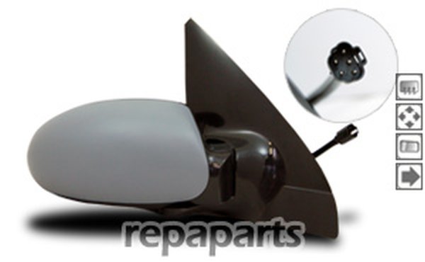 Aussenspiegel f&uuml;r FORD FOCUS 1 (C170) - Rechts - Elekt. verstellbar + Beheizt