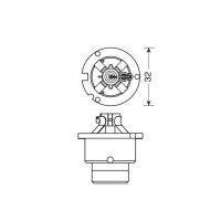 Xenon bulb D2S / 6000 K (Kelvin)