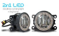 LED Feux diurnes + LED Projecteurs antibrouillard 2 in 1...