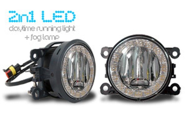 LED Tagfahrleuchten + LED Nebelscheinwerfer 2 in 1 -  f&uuml;r FORD FOCUS CABRIO