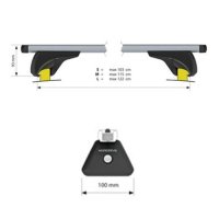 NORDRIVE NOWA ALU Roof rack for VW PASSAT VARIANT B8