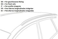 NORDRIVE NOWA ALU Barre portatutto per OPEL GRANDLAND X