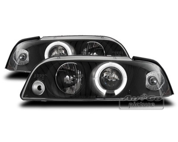 Fanali anteriori  con anelli Angel Eyes  Fiat Punto (Typ 176)