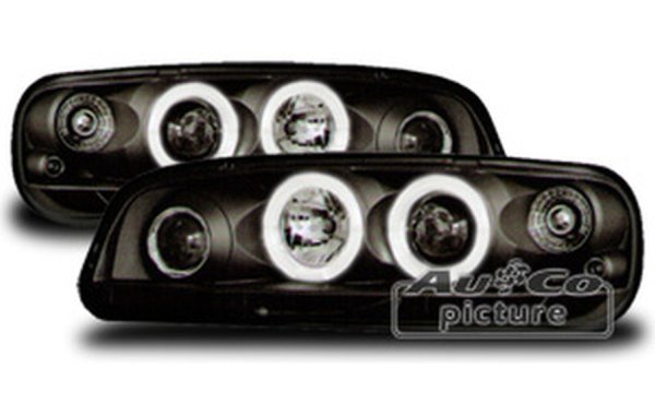 Headlights  with Angel Eyes  Fiat Punto (Typ 188)