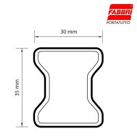 FABBRI BARRO Roof Rack 3-Bars for MERCEDES-BENZ VITO (W/V639)