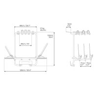 MENABO SHADOW Heckfahrradtr&auml;ger f&uuml;r VW T5 (3 Fahrr&auml;der)