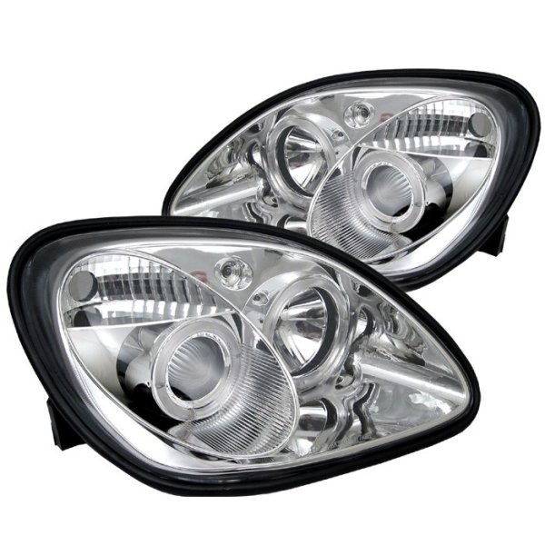 Head Lights with LED Angel Eyes for MERCEDES-BENZ SLK R170