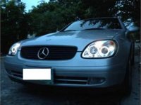 Head Lights with LED Angel Eyes for MERCEDES-BENZ SLK R170