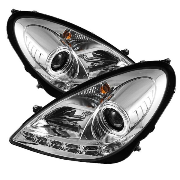 Scheinwerfer Set mit LED Tagfahrlicht Optik f&uuml;r MERCEDES-BENZ SLK R171