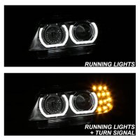 XENON Fanali anteriori con 3D LED Angel Eyes per BMW 3 SERIES E90 / E91