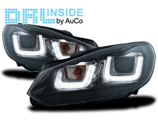 Faros con Marcha Diurna LED para VW GOLF 6 (RED-LINE)