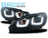 Headlights with LED Daytime Running Light for VW GOLF 6...