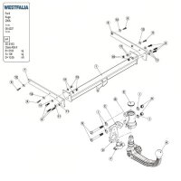 WESTFALIA Towbar A40V detachable for FORD KUGA 1