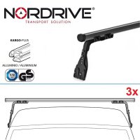 NORDRIVE KARGO Roof rack 3-Bars for FORD TRANSIT GEN. 5