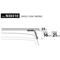 NORDRIVE KARGO Barres de toit 2-Barres pour JEEP WRANGLER TJ