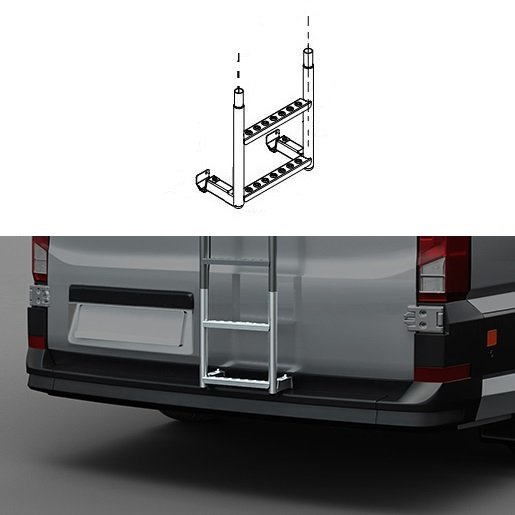 M-LINE Kit montaggio scala posteriore per VW CRAFTER 2 / MAN TGE (H1)