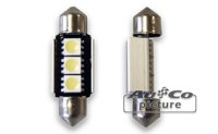 CANBUS LED L&aacute;mpara  36mm 12V 3xLEDs