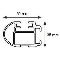 CRUZ ALU CARGO Barre portatutto 3-Barre per PEUGEOT BOXER 2 (250)