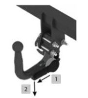 GDW Attelage de remorque d&eacute;tachable pour AUDI A3 SPORTBACK (8YA)