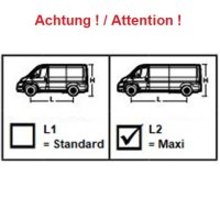 CRUZ CARGO XPRO Barre portatutto 2-Barre per VW CADDY 5 MAXI