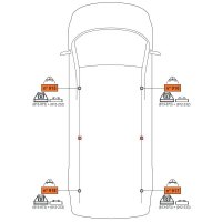 CRUZ CARGO XPRO Barra de techo 2-Barras para RENAULT KANGOO 3